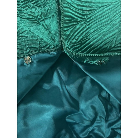 Karen Lawrence by Matthew Vintage Green Sequin Blazer Jacket No Size See Disc - Picture 4 of 9